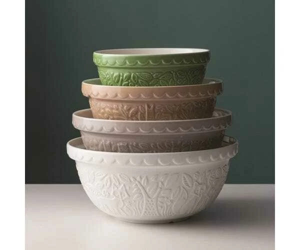 Mason Cash In The Forest Owl Mixing Bowl Stone 2.7L 3 Mason Cash In The Forest Owl Mixing Bowl Stone 2.7L