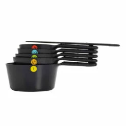 OXO Plastic Measuring Cups Black 6 Pce