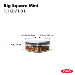 OXO POP Big Square Mini Container 1L 7 OXO POP Big Square Mini Container 1L -THE KITCHEN SHELF Sales 48511 2