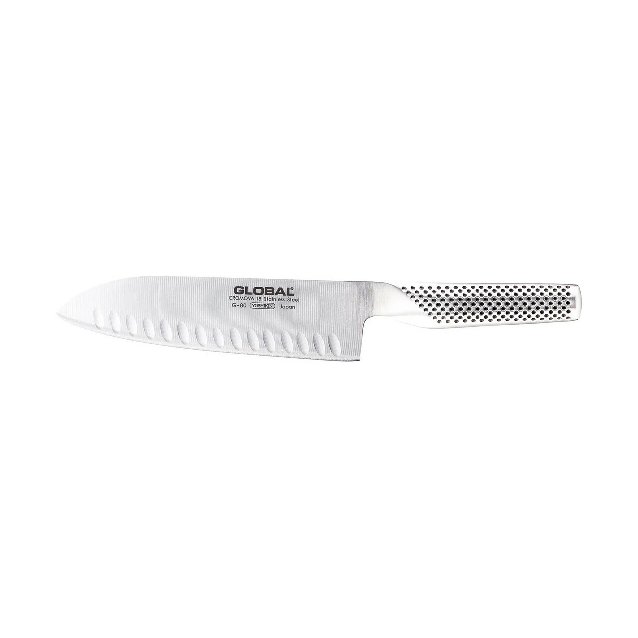 Global Santoku Knife 18cm Fluted G-80 4 Global Santoku Knife 18cm Fluted G-80 - Image 2