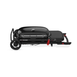 Weber Traveler Stealth Black LP W/Half Hotplate -THE KITCHEN SHELF Sales K1500352 2